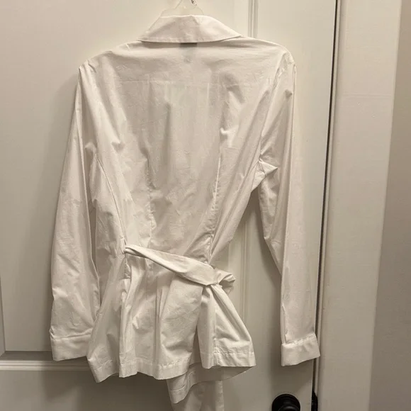 CAbi Highlife Wrap Shirt in Medium, White - Picture 3 of 5